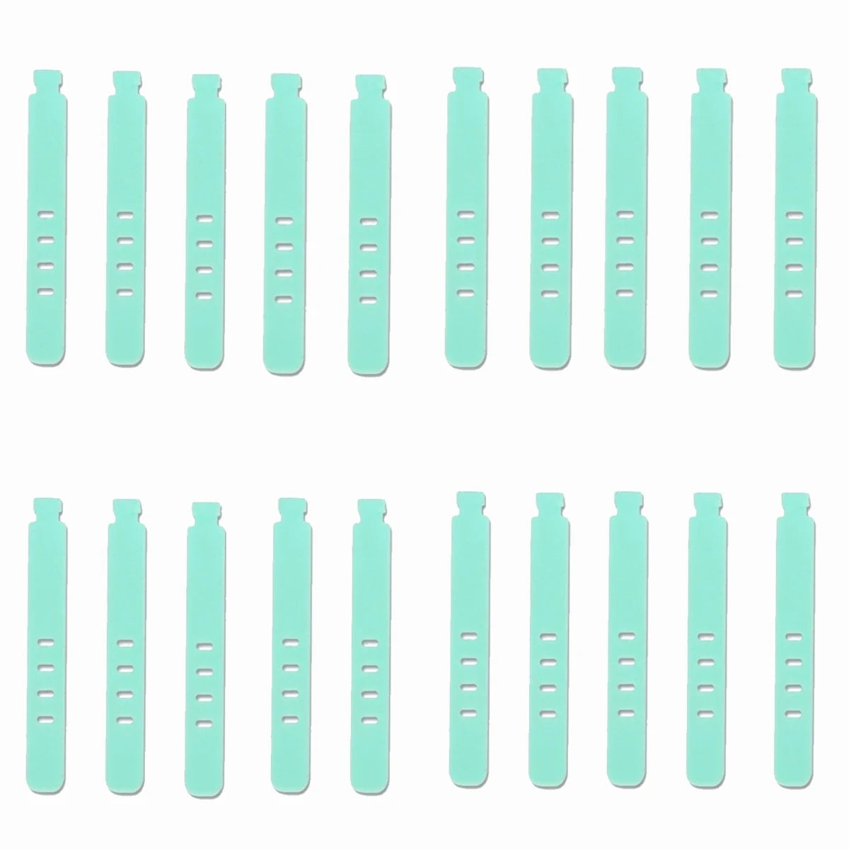 20PCS Silicone Cable Ties Reusable Wire Organizer Cord Holder Straps