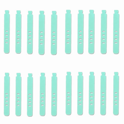 20PCS Silicone Cable Ties Reusable Wire Organizer Cord Holder Straps