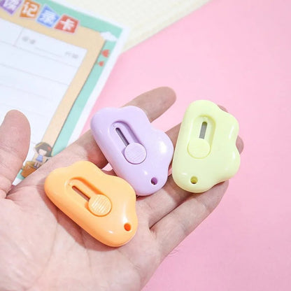 Mini Pocket Cloud Art Utility Knife - Refillable Paper Cutter Craft Tool