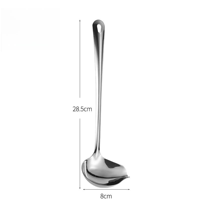 Stainless Steel Duckbill Spoon - Long Handle Sauce Serving Spoon