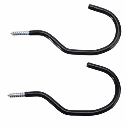Heavy Duty Metal Bike Wall Mount Hook - Anti-Slip Garage Organizer