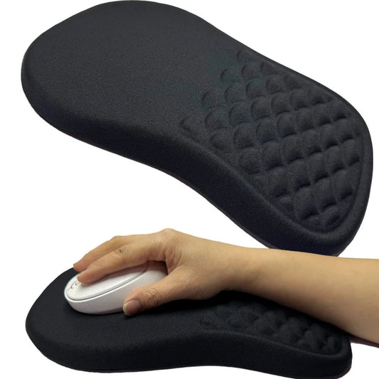 Ergonomic Memory Foam Wrist Rest Mouse Pad - Non-Slip Computer Support