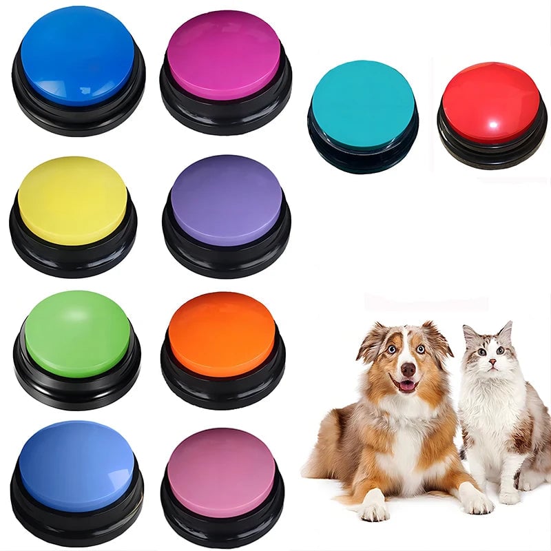 Recordable Dog Communication Buttons - Portable Pet Training Device