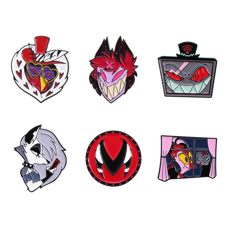 Custom Cartoon Anime Enamel Pins - Cute Character Lapel Badge Set
