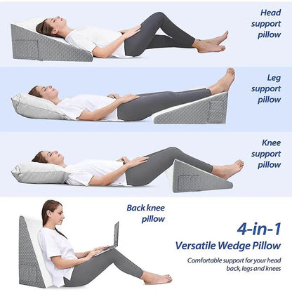 Wedge Pillow Air Layer Foam Triangle Elevated Sleep Acid Reflux