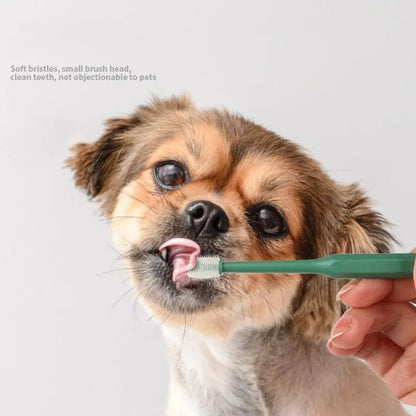 360° Pet Toothbrush for Dogs & Cats - Tartar Removal Dental Care