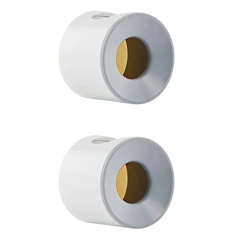 2pcs Wall Mount Electric Toothbrush Holder Self-Adhesive Bathroom