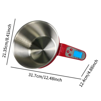 1G Precision Kitchen Food Scale with Bowl & Measuring Cup Set