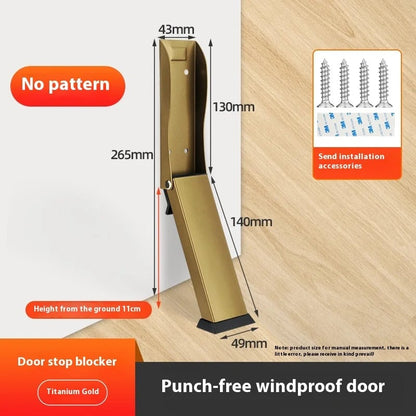 No-Drill Door Stopper Wall Protector Bumper - Easy Install