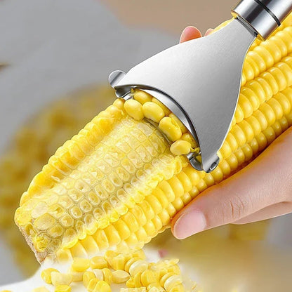 Stainless Steel Serrated Corn Peeler Stripper Cob Shaver Tool