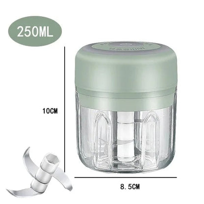 Electric Meat Mincer Vegetable Chopper - Multi-Function Garlic Cutter