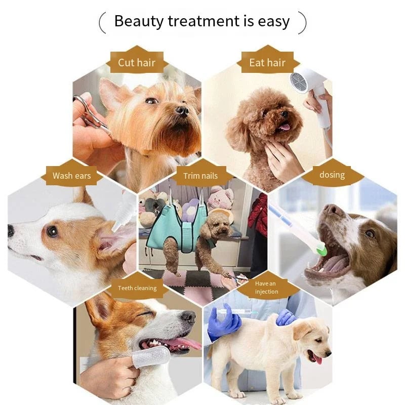 Cat Grooming Hammock Harness - Nail Trimming Restraint Sling