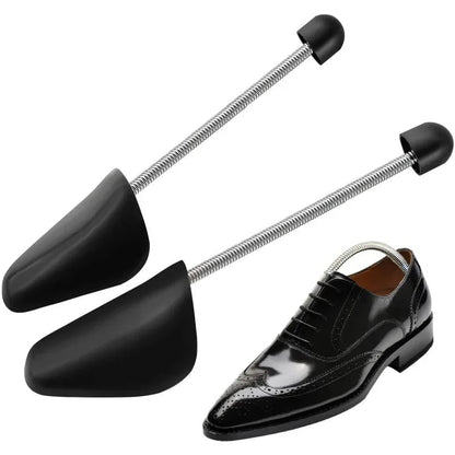 Adjustable 2-Way Shoe Stretcher Black Plastic Women Men Pair