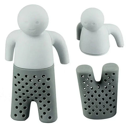 Food Grade Silicone Person Shaped Tea Infuser Strainer Bag