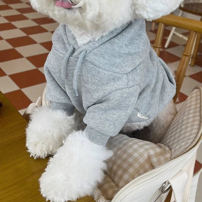 Soft Fleece Dog Hoodie - Warm Pet Clothes Small Medium Dogs