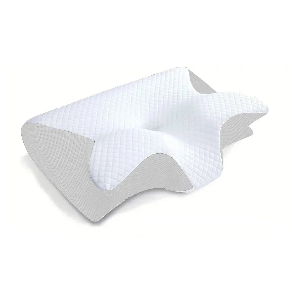 Butterfly Memory Foam Contour Pillow for Neck Pain Relief & Support