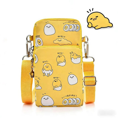 Gudetama Waterproof Oxford Mobile Phone Crossbody Bag Mini Purse