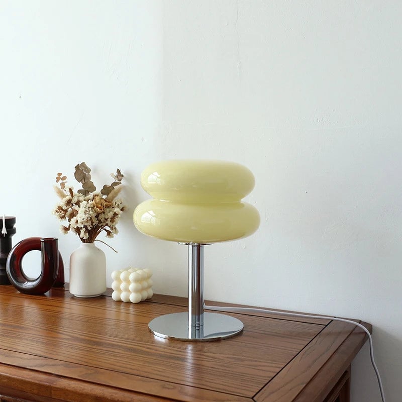 Macaron Glass Table Lamp - Trichromatic Dimming Eye Protection Light