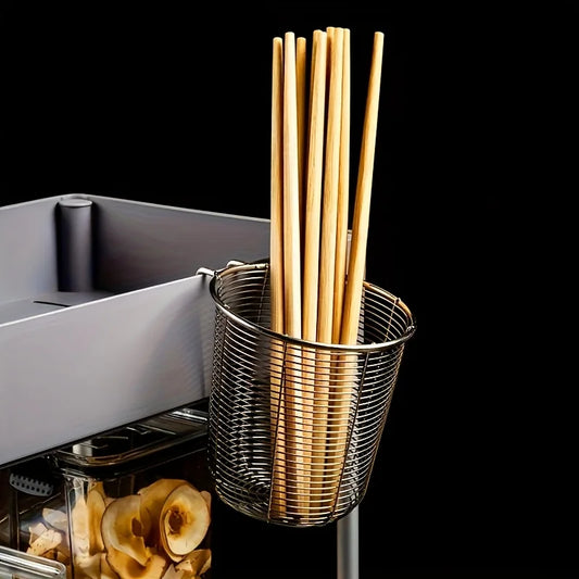 Heavy-Duty Stainless Steel Utensil Drainer with Drainage System