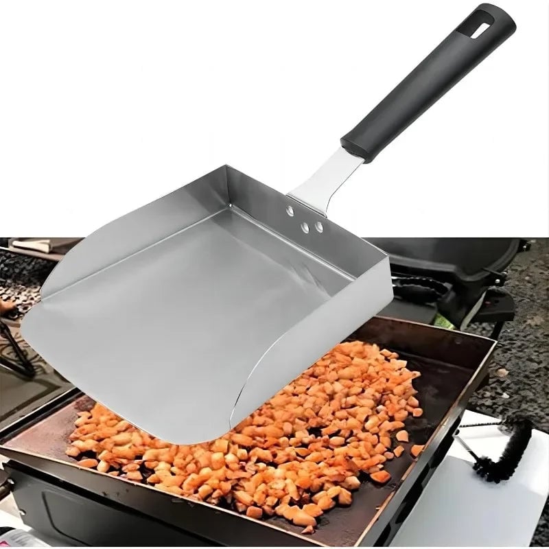 Stainless Steel BBQ Spatula - Heavy Duty Griddle Food Turner