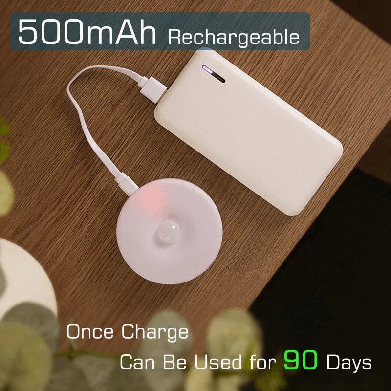 USB Rechargeable Motion Sensor LED Night Light for Kitchen Bedroom