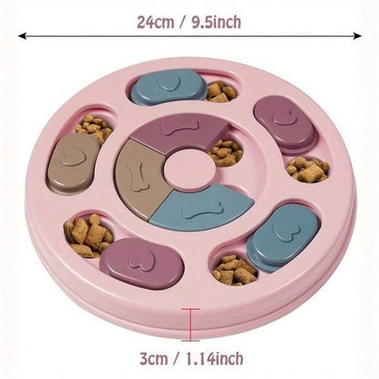 Interactive Dog Puzzle Feeder Slow Feeding Educational Treat Toy