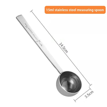 Stainless Steel Coffee Scoop Long Handle Measuring Spoon 1-2PCS Set