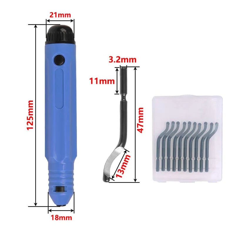 HSS Hand Deburring Scraper - Rotary Burr Remover Tool Multi-Material