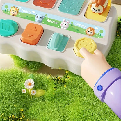 Montessori Pop-Up Animal Learning Box - Logic & Motor Skills Toy