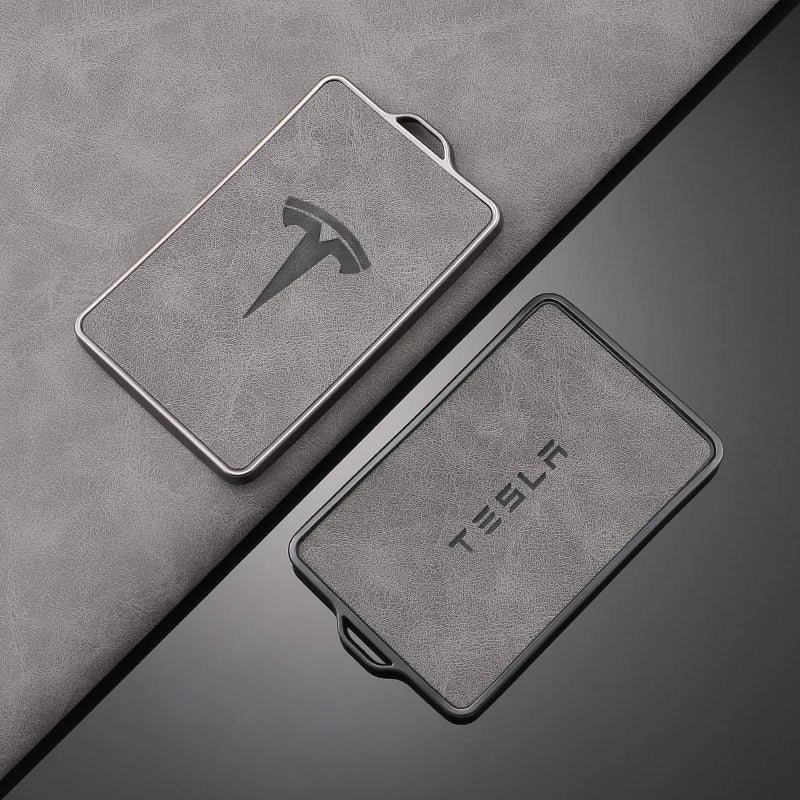TPU Leather Tesla Key Fob Case NFC Compatible Model 3/S/X/Y Cover