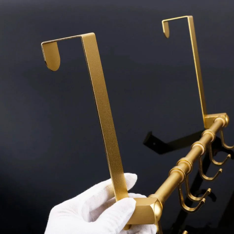Premium Aluminum Door Hook - Matte Gold/Black/Silver Bathroom Robe