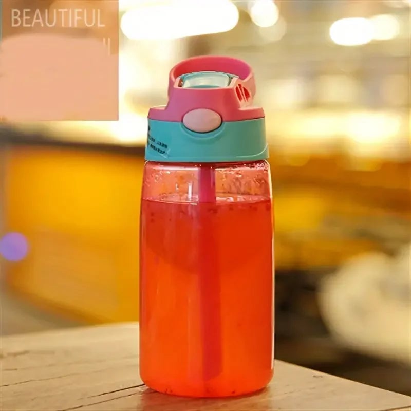 Plastic Straw Water Cup - Duckbill Spout Design for Kids & Adults