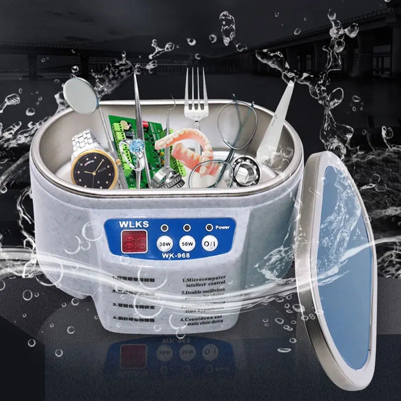 628ml Ultrasonic Jewelry Cleaner - Professional Bath for Glasses