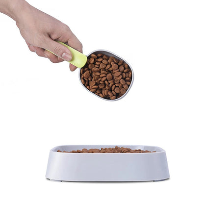 Multifunctional Pet Food Scoop with Sealing Clip & Measuring Cup