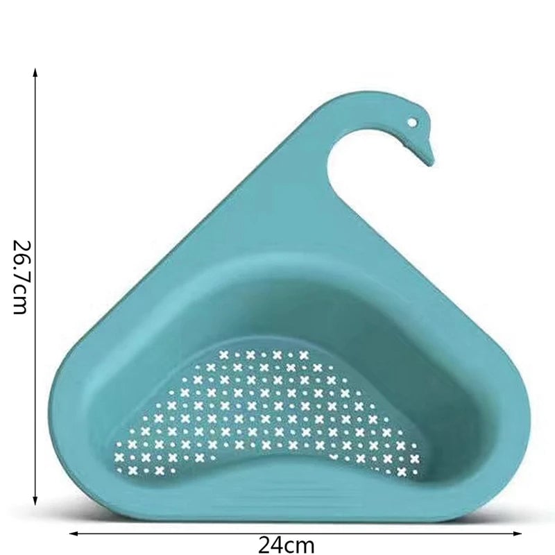Swan-Shaped Kitchen Sink Drain Strainer Basket Food Catcher Filter