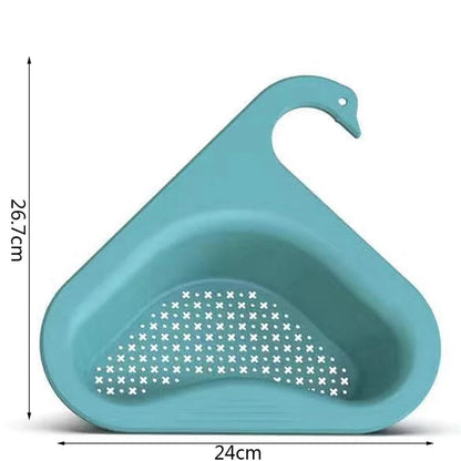 Swan-Shaped Kitchen Sink Drain Strainer Basket Food Catcher Filter
