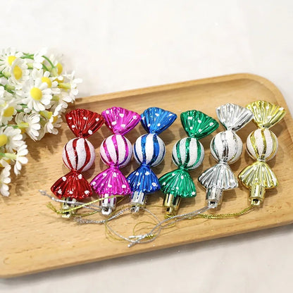 Christmas Tree Decorations Set - Snowmen, Faceless Santa, Houses