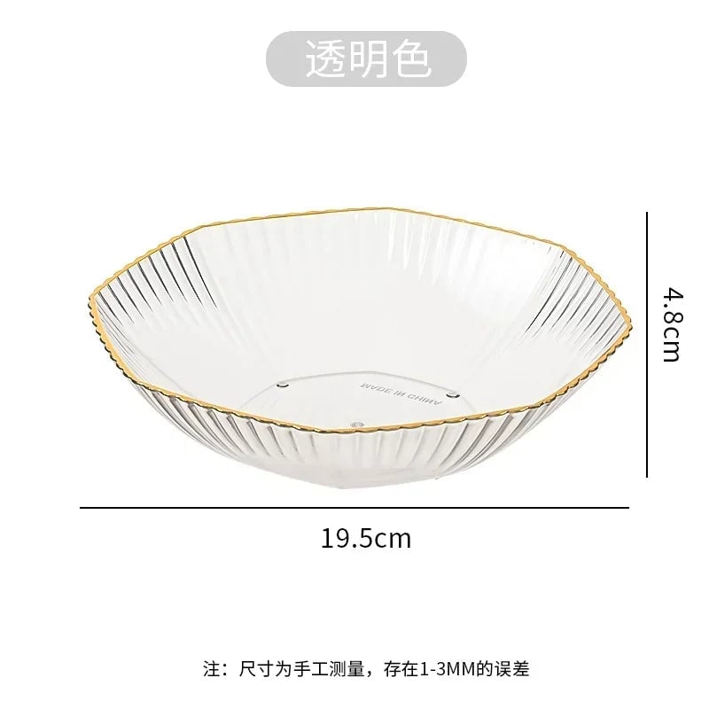 PET Partitioned Serving Plate - Multi-Section Dinnerware Dish