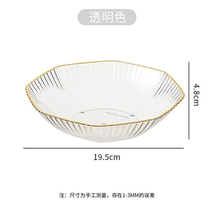 PET Partitioned Serving Plate - Multi-Section Dinnerware Dish