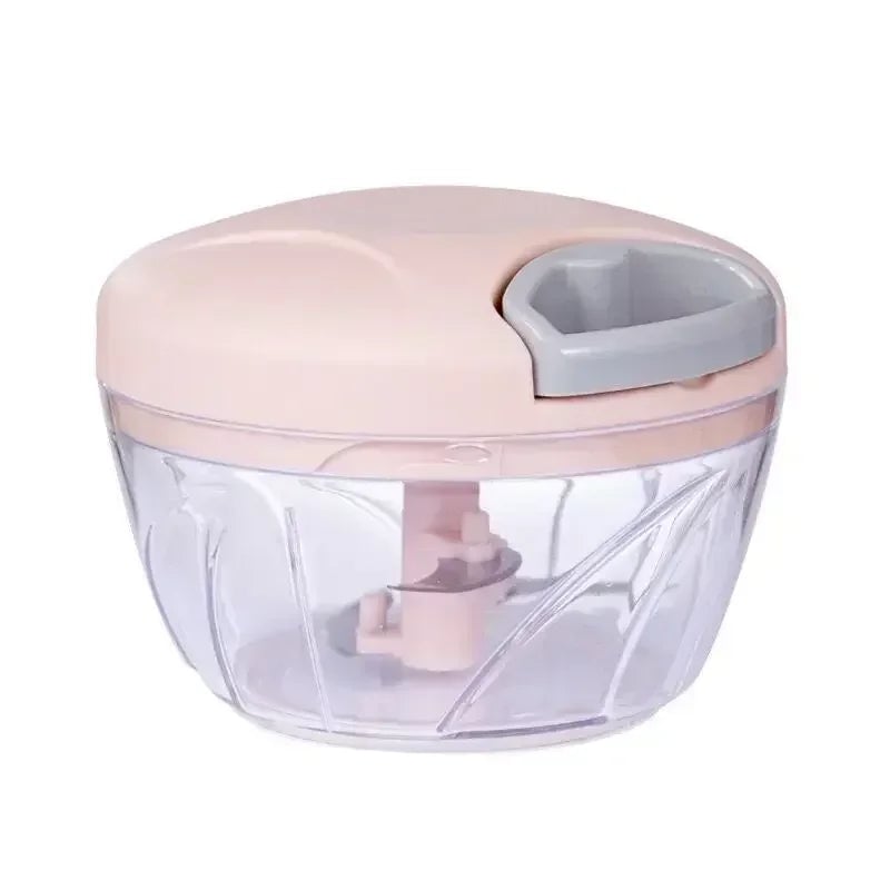 500ML Manual Meat Mincer Garlic Press Vegetable Food Chopper