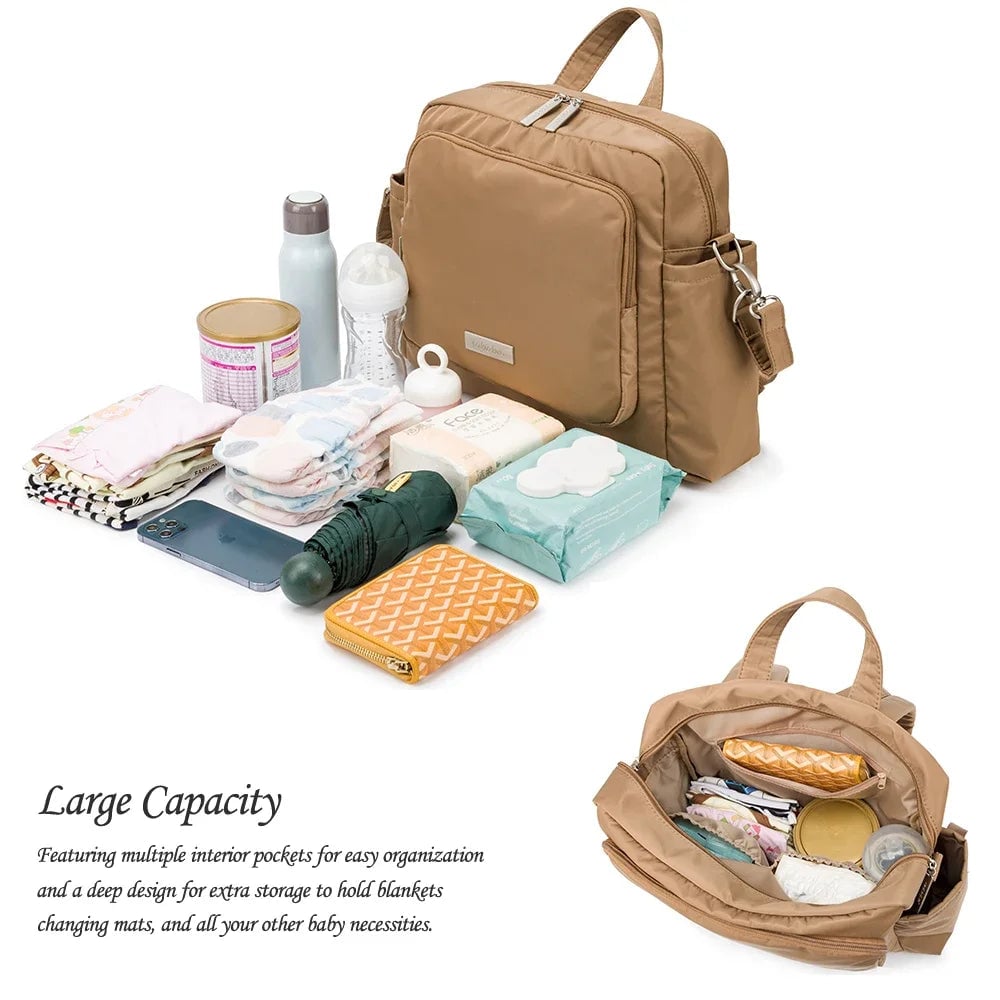 Waterproof Large Capacity Polyester Diaper Backpack 2023 Model