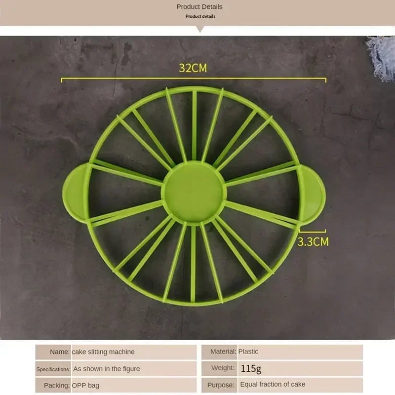 Round Cake Portion Cutter - Equal Slice Divider Marker Tool