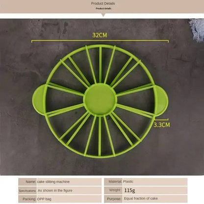 Round Cake Portion Cutter - Equal Slice Divider Marker Tool