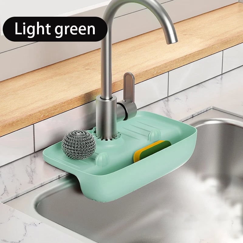 Rubber Anti-Slip Faucet Drain Rack - Splash Proof Kitchen Mat