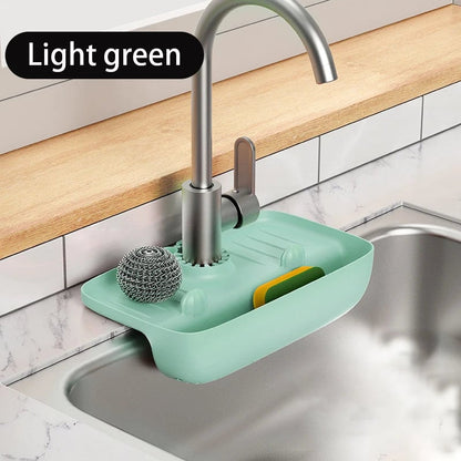 Rubber Anti-Slip Faucet Drain Rack - Splash Proof Kitchen Mat