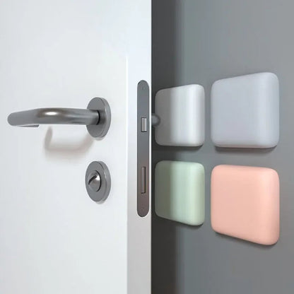 Silicone Door Stopper Bumpers - Self Adhesive Anti-Shock Wall Pads