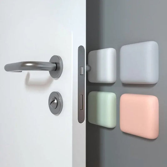 Silicone Door Stopper Bumpers - Self Adhesive Anti-Shock Wall Pads