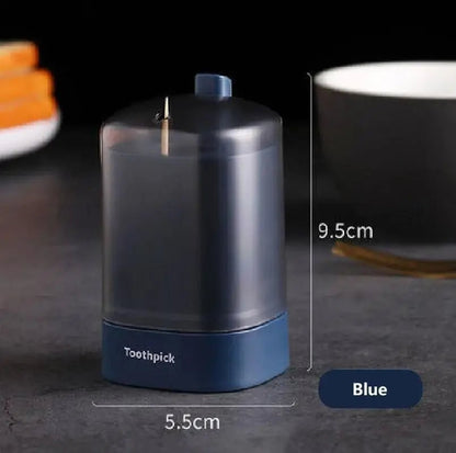 Automatic Press Toothpick Dispenser - Plastic Storage Container