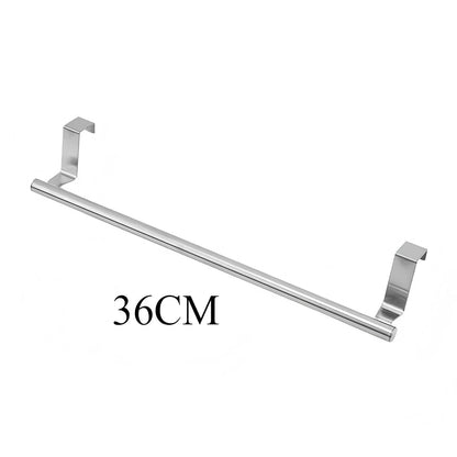 Steel Wire Over Cabinet Door Towel Rack - Punch-Free Hanging