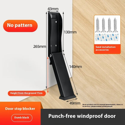 No-Drill Door Stopper Wall Protector Bumper - Easy Install